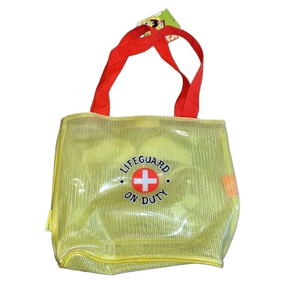 Nickelodeon Vintage 2005 SpongeBob SquarePants Vinyl Beach Bag Tote Old Stock - Picture 3 of 12